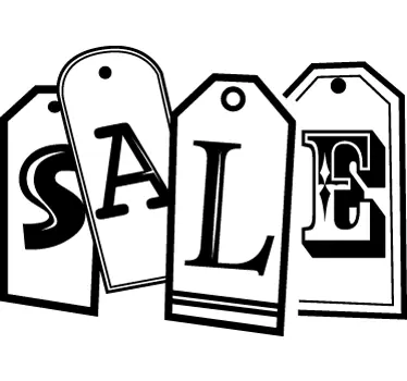 Aufkleber Sales Etiketten - TenStickers