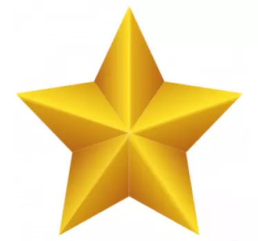 Bordüre selbstklebend goldenes sternendesign - TenStickers