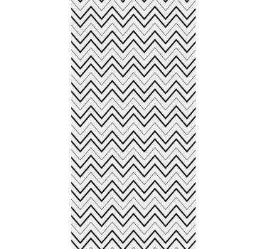 Folie Kühlschrank wickeltuch mit chevron-print - TenStickers