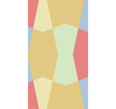 Folie Kühlschrank geometrisches einfaches muster - TenStickers