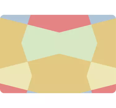 Laptop Aufkleber geometrischer farbblock - TenStickers