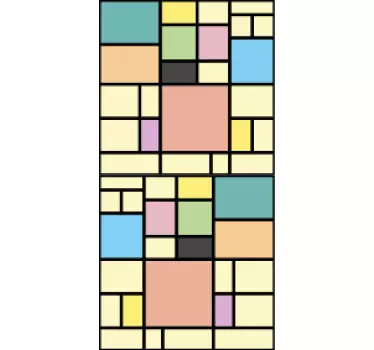 Sticker IPhone lebendiges geometrisches element - TenStickers
