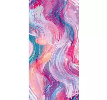 Aufkleber Iphone Bunte Ölfarbenstriche - TenStickers
