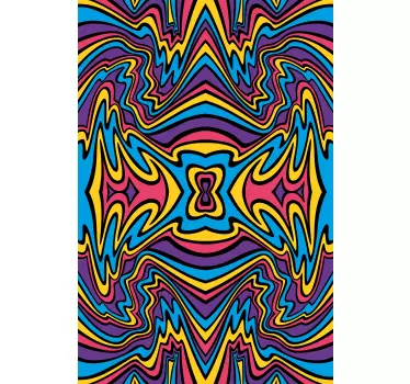 Aufkleber Iphone Lebendige Farben, groovige linien - TenStickers