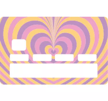 Kreditkarte Aufkleber herzmusterdesign - TenStickers