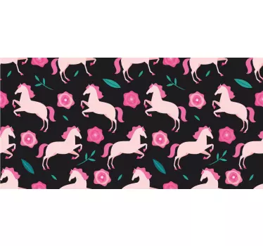 Laptop Aufkleber rosa springende einhörner - TenStickers