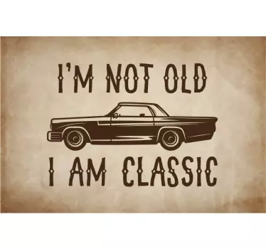 Laptop Aufkleber oldtimer-zitat - TenStickers