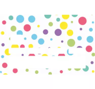 Kreditkarte Aufkleber bunte tupfen - TenStickers