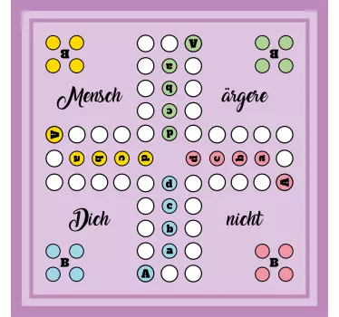 Mensch ärgere dich nicht Rosa Möbelfolie - TenStickers