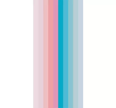 Folie Kühlschrank bunte vertikale linien - TenStickers