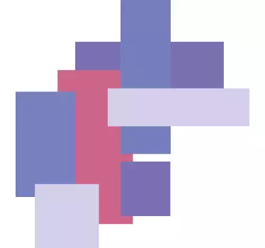 Laptop Aufkleber abstrakte geometrische komposition - TenStickers