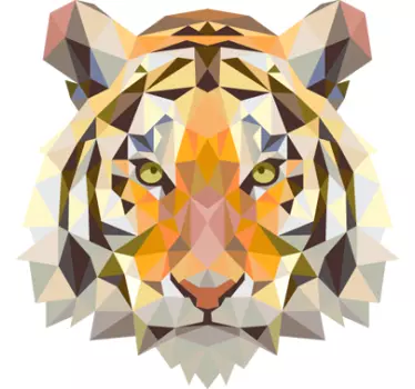 Wandtattoo Wohnzimmer Tiger - TenStickers