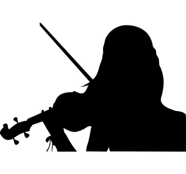 Wandtattoo musik musiker silhouette kunst - TenStickers
