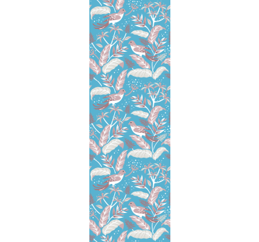 Kühlschrank Folie Vogel Laub Design - TenStickers
