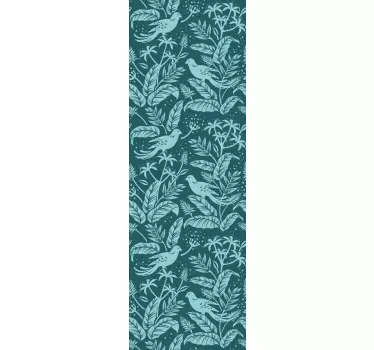 Folie tür tropische vogel idee - TenStickers