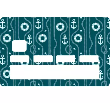 Kreditkarte Aufkleber anker und kreise - TenStickers