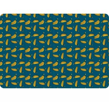 Laptop Aufkleber sich wiederholendes bananenmuster - TenStickers