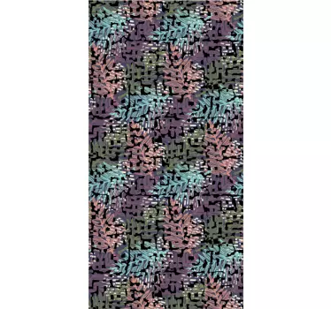 Folie Kühlschrank florale blattmuster - TenStickers
