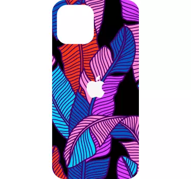 Sticker IPhone lebendige blattmotive - TenStickers