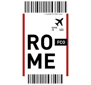 Sticker IPhone rom-reiseticket - TenStickers