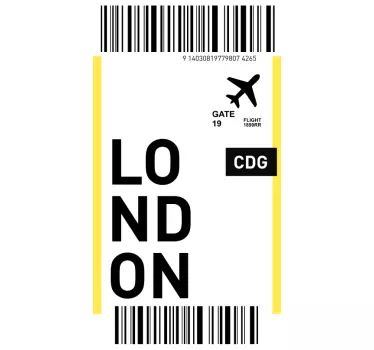 Sticker IPhone london-ticket-stil - TenStickers
