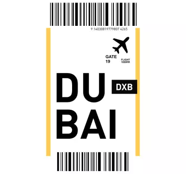 Sticker IPhone dubai flugpass - TenStickers