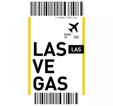 Sticker IPhone las vegas gate-pass - TenStickers