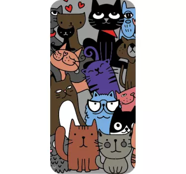 Sticker IPhone original katzensammlung - TenStickers