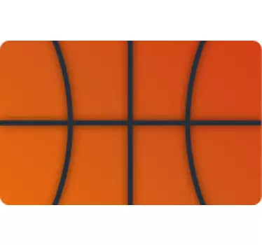 Kreditkarte Aufkleber basketball inspiriert - TenStickers