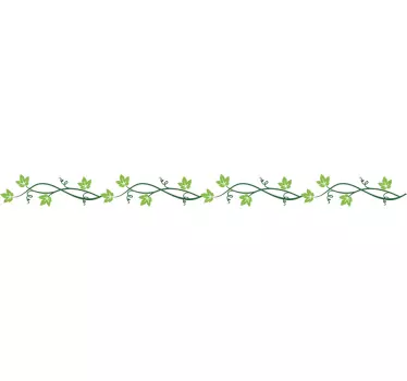 Wandtattoo Pflanzen filligrane Ranke Bordüre - TenStickers