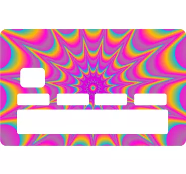 Kreditkarten Aufkleber psychedelische wirkung - TenStickers