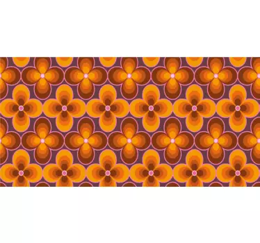 Möbelfolie retro-blumenmotiv - TenStickers