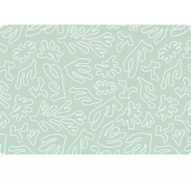 Laptop Aufkleber florales linienmuster - TenStickers
