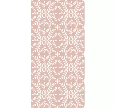 Folie Kühlschrank cover mit blumenmotiv - TenStickers
