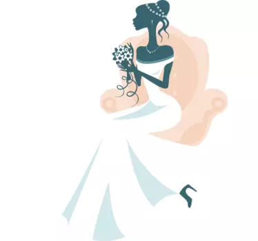 Wandtattoo Braut - TenStickers