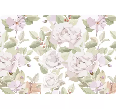 Laptop Aufkleber elegantes blumenarrangement - TenStickers