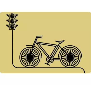 Laptop Aufkleber fahrradampel - TenStickers