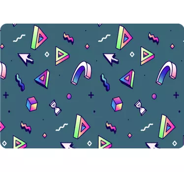 Laptop Aufkleber lebendige geometrische motive - TenStickers
