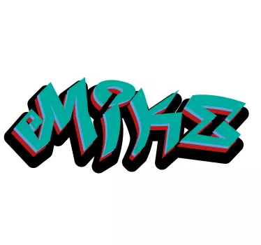 Personalisierte Sticker König graffiti im wilden stil - TenStickers