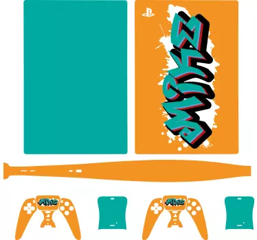 PS5 Skin lebendige action-serie - TenStickers