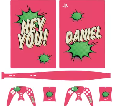 Ps5 skin im comic-stil charakter - TenStickers