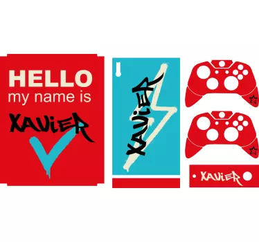 Xbox Skin hallo, mein name ist - TenStickers