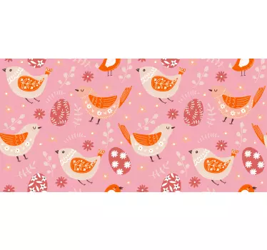 Folie Kühlschrank volkskunst zu ostern - TenStickers