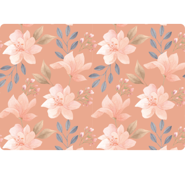 Laptop Aufkleber raffiniertes blumenmotiv - TenStickers