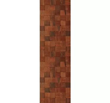 Folie Tür naturholzplatten - TenStickers