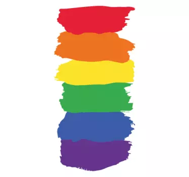 Sticker IPhone regenbogenstriche - TenStickers