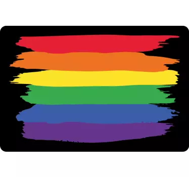 Laptop Aufkleber regenbogenstrich-design - TenStickers