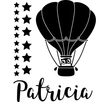 Wandtattoo Kinderzimmer benutzerdefinierter ballon am himmel - TenStickers