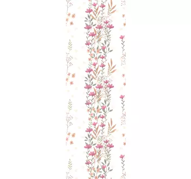 Folie Tür basteln mit floralen elementen - TenStickers