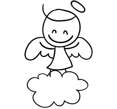 Kinderzimmer Wandtattoo Engel - TenStickers